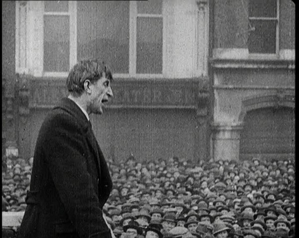 Eamon De Valera Giving an Impassioned Speech to Crowds in the Irish Free State, 1922. Creator: British Pathe Ltd.
