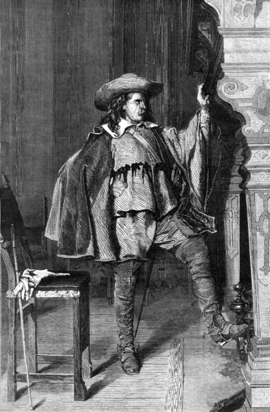 The Cavalier, by E. Meissonier, from the winter exhibition, No, 7, Haymarket, 1868.  Creator: W Thomas.