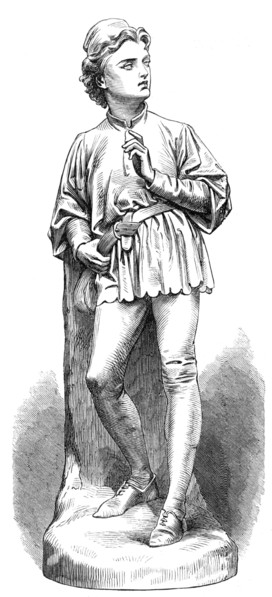 Whittington (sculpture), by C. R. Birch, in the Royal Academy Exhibition, 1869. Creator: Unknown.