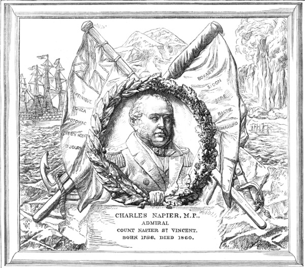 Monument of Admiral Sir Charles Napier in St. Paul's Cathedral, 1869. Creator: Unknown.