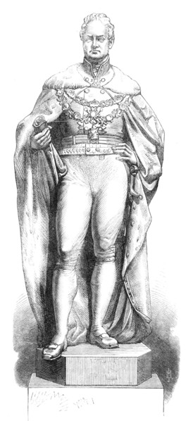 Statues of the kings in Westminster Hall: William IV., 1868. Creator: Unknown.