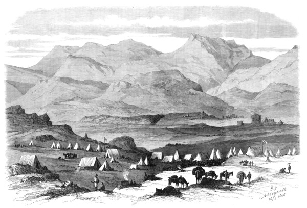 The Abyssinian Expedition: General Sir Robert Napier's camp at Adigerat, 1868. Creator: Unknown.