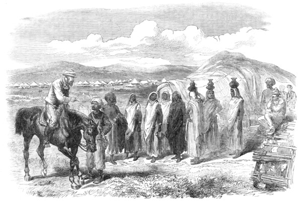 The Expedition to Abyssinia: water-carriers and camp followers, 1868. Creator: Unknown.