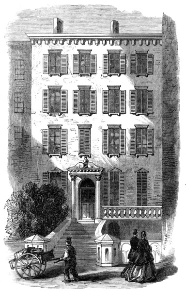 The head-quarters of the Fenian Brotherhood at New York, 1865. Creator: Unknown.
