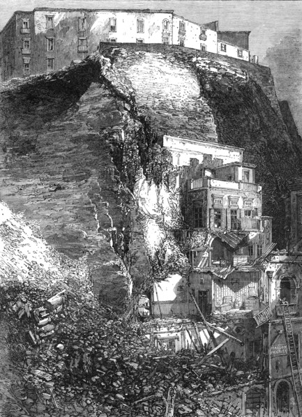 The landslip at Naples: scene of the disaster, 1868. Creator: Unknown.