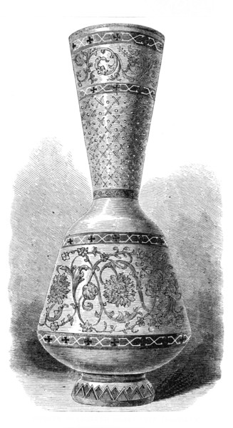 The Loan Collection, South Kensington Museum: opaque enamelled glass vase (Russian), 1868. Creator: Unknown.