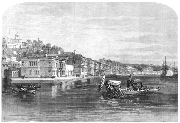 The Salih Bazaar Palace, Constantinople, lately occupied by the Prince and Princess of Wales, 1869. Creator: Unknown.