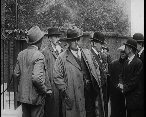 General Secretary of the Transport and General Workers Union Ernest Bevin Standing With..., 1922. Creator: British Pathe Ltd.