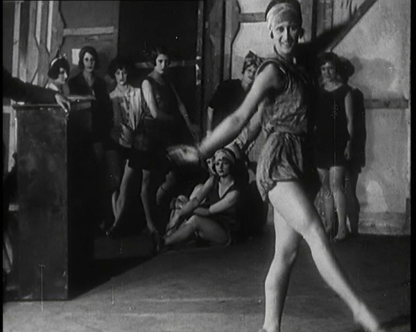 A Female Civilian Performing a Dance Routine  in a Studio, 1920s. Creator: British Pathe Ltd.