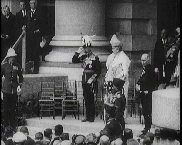 King George V and Queen Mary at a Formal Occasion, 1922. Creator: British Pathe Ltd.