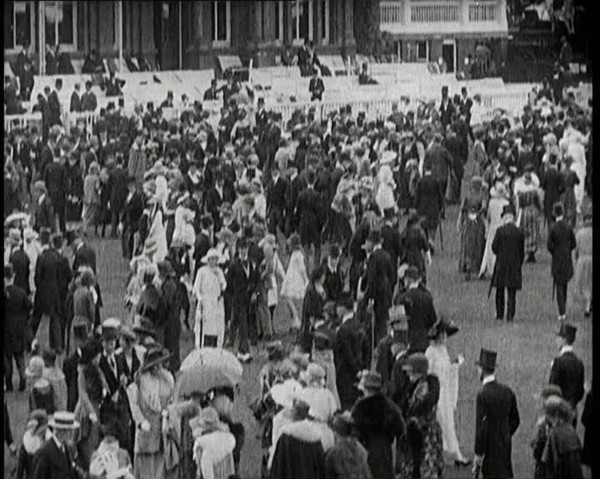 Crowds of Wealthy British Civilians at the Ascot Race Course Wearing the Latest Fashions, 1922. Creator: British Pathe Ltd.