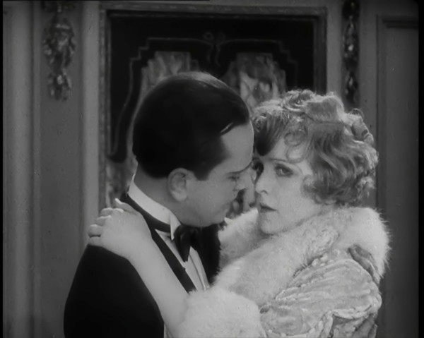 Scene from the Film 'Champagne': The Actress Betty Balfour Embracing the Male Actor Jean..., 1920s. Creator: British Pathe Ltd.