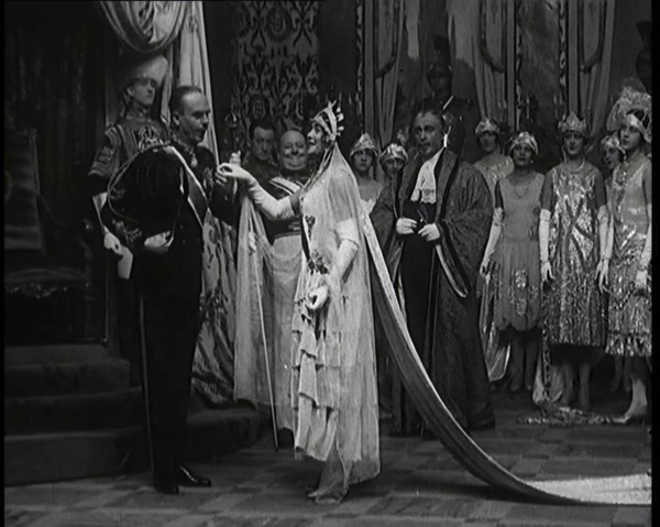 Scene from the Musical Princess Charming: the Actor George Grossmith Standing in Uniform..., 1920s. Creator: British Pathe Ltd.