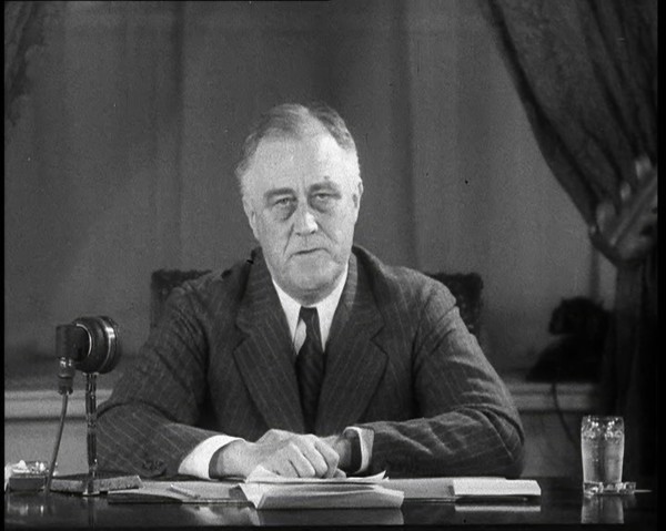 Franklin D Roosevelt, the President of the United States, Giving a Speech, 1933. Creator: British Pathe Ltd.