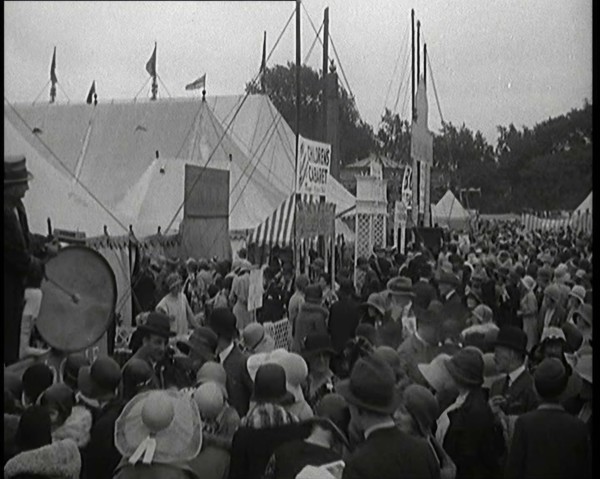 A Large Group of People Attending a Theatrical Garden Party, 1920s. Creator: British Pathe Ltd.
