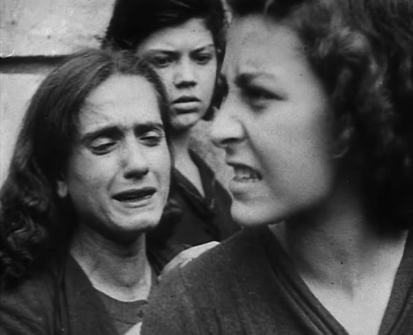 Italian Civilians Jostling in a Queue for Food, 1943-1944. Creator: British Pathe Ltd.