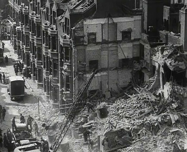 People Clearing Out Bomb Damage , 1942. Creator: British Pathe Ltd.