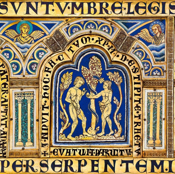 The Verdun Altar: Fall of man, 1181. Creator: Nicholas of Verdun (ca 1130/40-after 1205).
