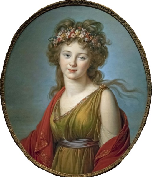 Portrait of Countess Anna Flora von Kageneck (1779-1857), 1792. Creator: Vigée Le Brun; Louise Élisabeth (1755-1842).