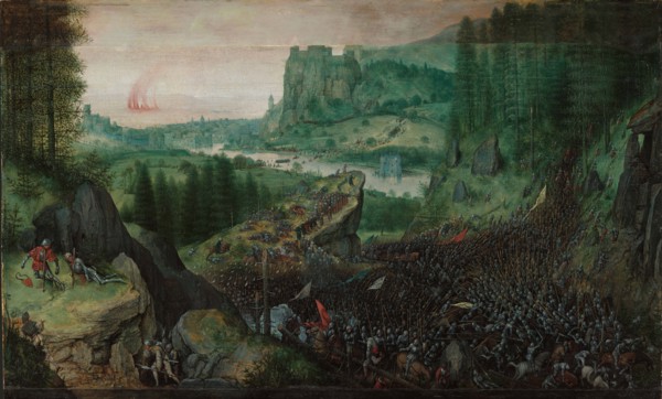 The Suicide of Saul, 1562. Creator: Bruegel (Brueghel); Pieter; the Elder (ca 1525-1569).