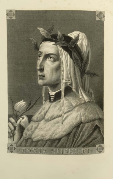 Portrait of Dante Alighieri (1265-1321), 1865. Creator: Faruffini; Federico (1831-1869).