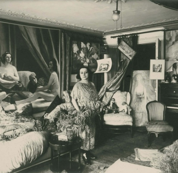 Jacqueline Marval in her studio in Paris, c1920. Creator: Anonymous ().