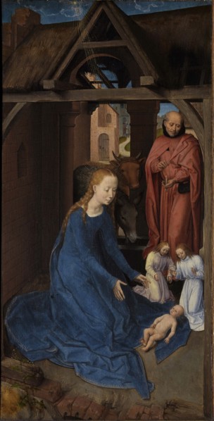 The Nativity. Triptych of Jan Floreins, left panel, 1479. Creator: Memling; Hans (1433/40-1494).
