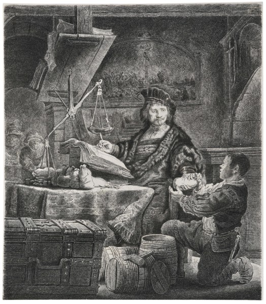 Jan Uytenbogaert, the Goldweigher, 1639. Creator: Rembrandt van Rhijn (1606-1669).