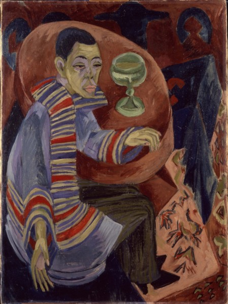 Self-portrait as a drinker, 1914. Creator: Kirchner; Ernst Ludwig (1880-1938).