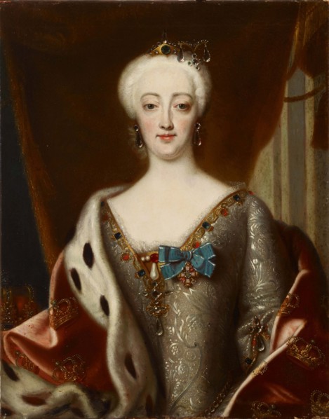 Sophie Magdalene of Brandenburg-Kulmbach (1700-1770), queen of Denmark and Norway, . Creator: Wahl; Johann Salomon (1689-1765).