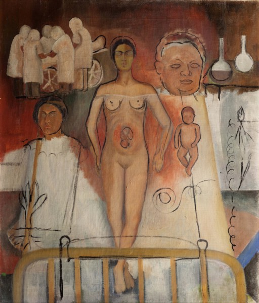 Frida and the Caesarean Operation or The Hospital, 1931. Creator: Kahlo; Frida (1907-1954).