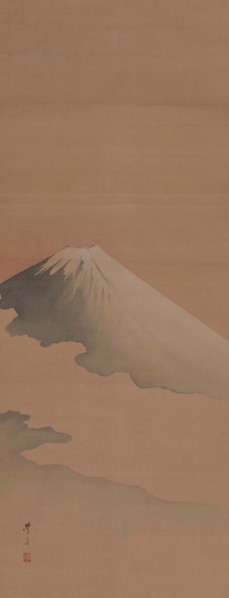 A view of the summit of Mount Fuji, 1840. Creator: Toyohiko; Okamoto (1773-1845).