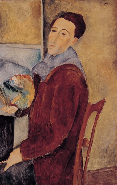 Self-portrait, 1919. Creator: Modigliani; Amedeo (1884-1920).