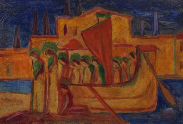 Arrival of Saint Ursula , 1914. Creator: Stenner; Hermann (1891-1914).