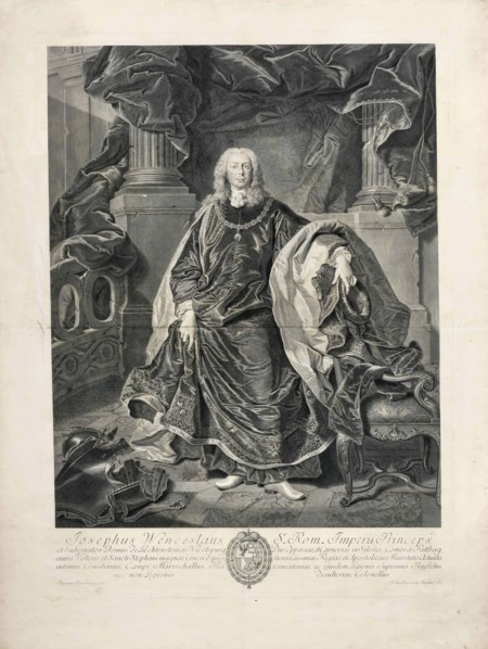 Portrait of Joseph Wenzel I, Prince of Liechtenstein (1696-1771), 1767. Creator: Pazzi; Pietro Antonio (1706-1770).