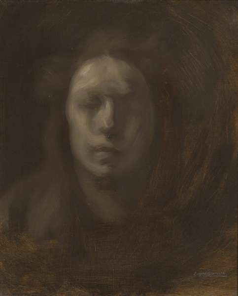Girl with her Hair Down, 1900-1905. Creator: Carrière; Eugène (1849-1906).