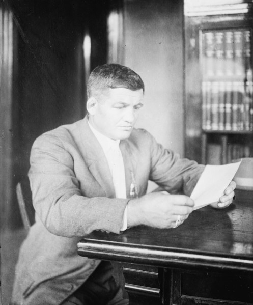Cyclone Johnny Thompson, between c1910 and c1915. Creator: Bain News Service.