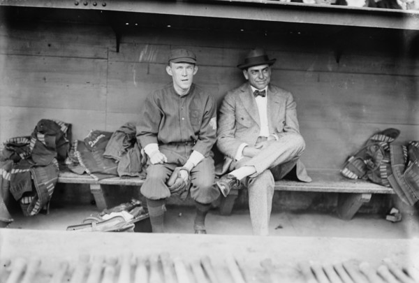 Johnny Evers & George Stallings, Boston NL (baseball), 1914. Creator: Bain News Service.