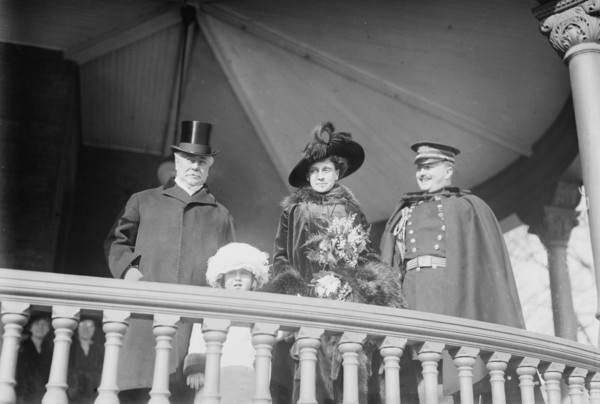 Seth Low, Mrs. C.S. Whitman, Lorillard Spencer, 1915. Creator: Bain News Service.
