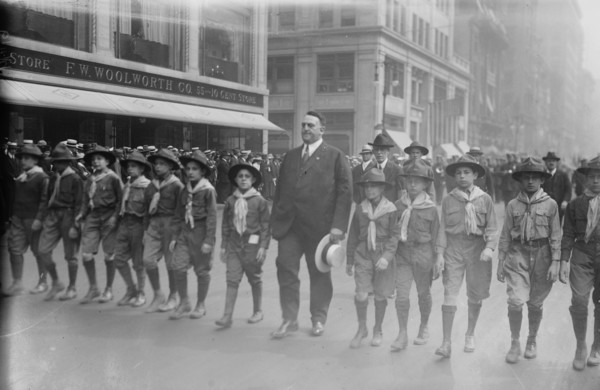 Big Bill Edwards & scouts, 1919. Creator: Bain News Service.