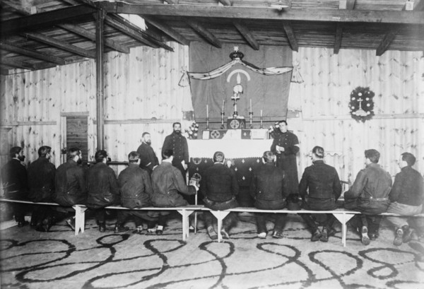 Chapel of Russian prisoners, Zossen, 1915. Creator: Bain News Service.