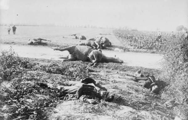 Corner of battlefield, Haelen, 1914. Creator: Bain News Service.
