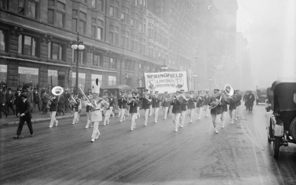 Sherman Boosters Parade, between c1915 and c1920. Creator: Bain News Service.