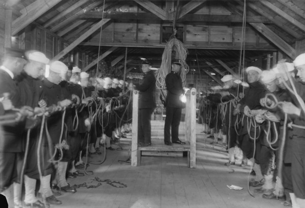 Tying knots, between c1915 and c1920. Creator: Bain News Service.