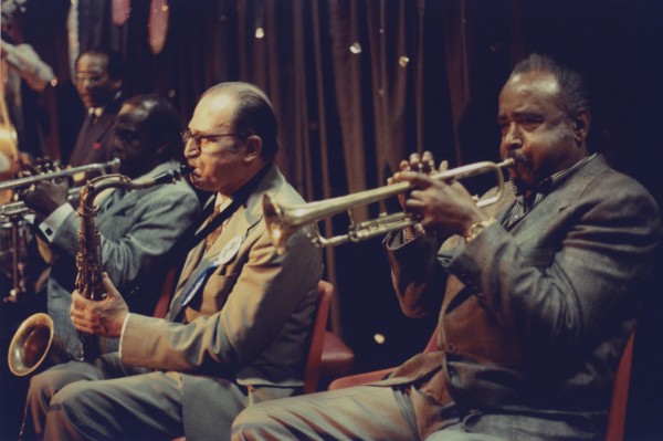 Al Cohn and Harry "Sweets" Edison, Edinburgh Jazz Festival, 1987. Creator: Brian Foskett.