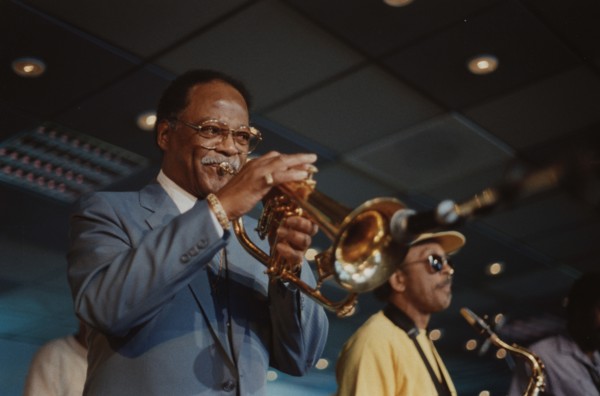 Clark Terry, Jazz Inn Party, Nordwijk, Netherlands, 1989. Creator: Brian Foskett.