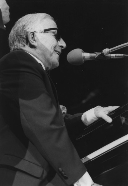 George Shearing, David Jacobs, Barbican, London, 1996. Creator: Brian Foskett.