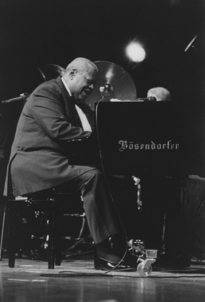 Oscar Peterson, North Sea Jazz Festival, Netherlands, 1995. Creator: Brian Foskett.