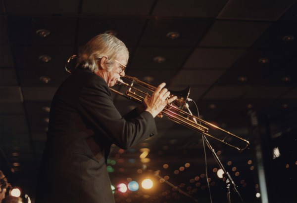 Bob Brookmeyer, Jazz Inn Party, Nordwijk, Netherlands, 1989. Creator: Brian Foskett.