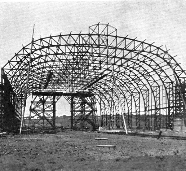 Constructing A "Garage" For A "Zeppelin", 1909. Creator: Parks.